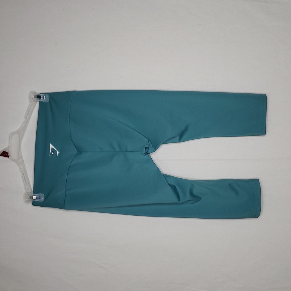 Gymshark Womens Training Crop Leggings Stretch Size M Yoga Fitness Gym Logo - Picture 4 of 12